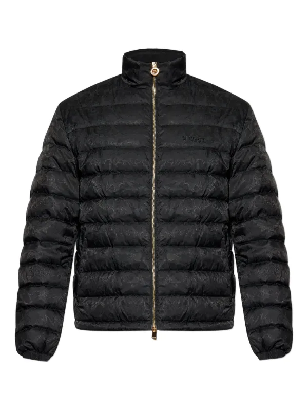 Versace Barocco ダウンジャケット | ブラック | FARFETCH JP