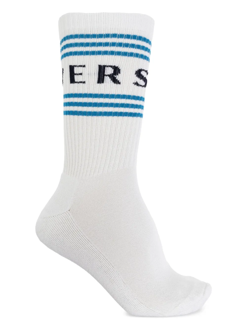 Versace Sokken met logo jacquard Wit