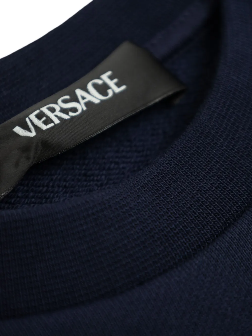 Versace Kids Sweater met kristallen Blauw
