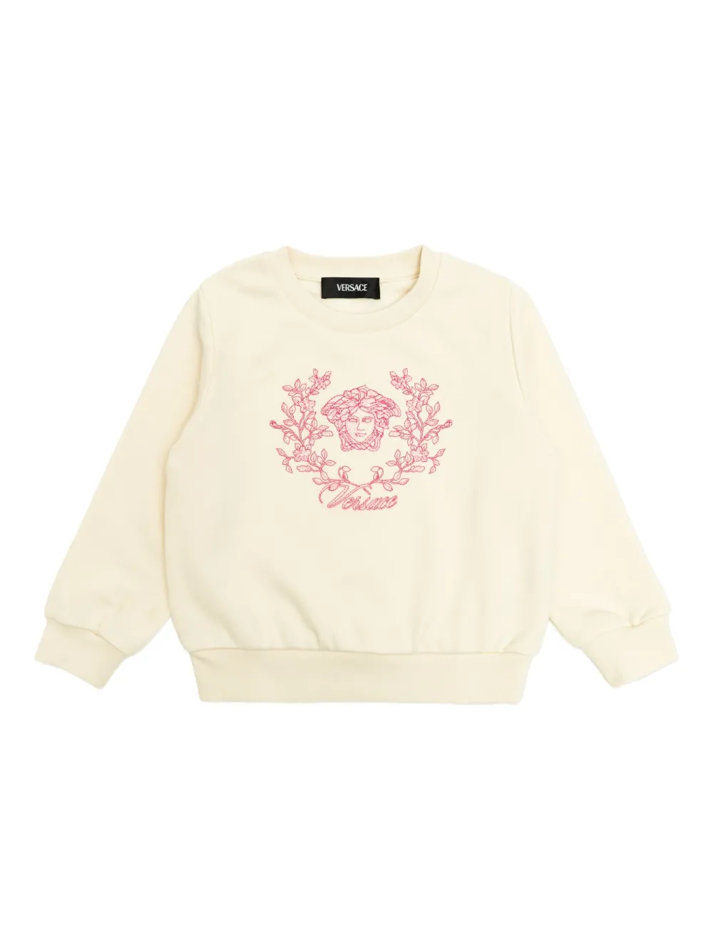 Versace Kids Medusa Crest sweater Wit