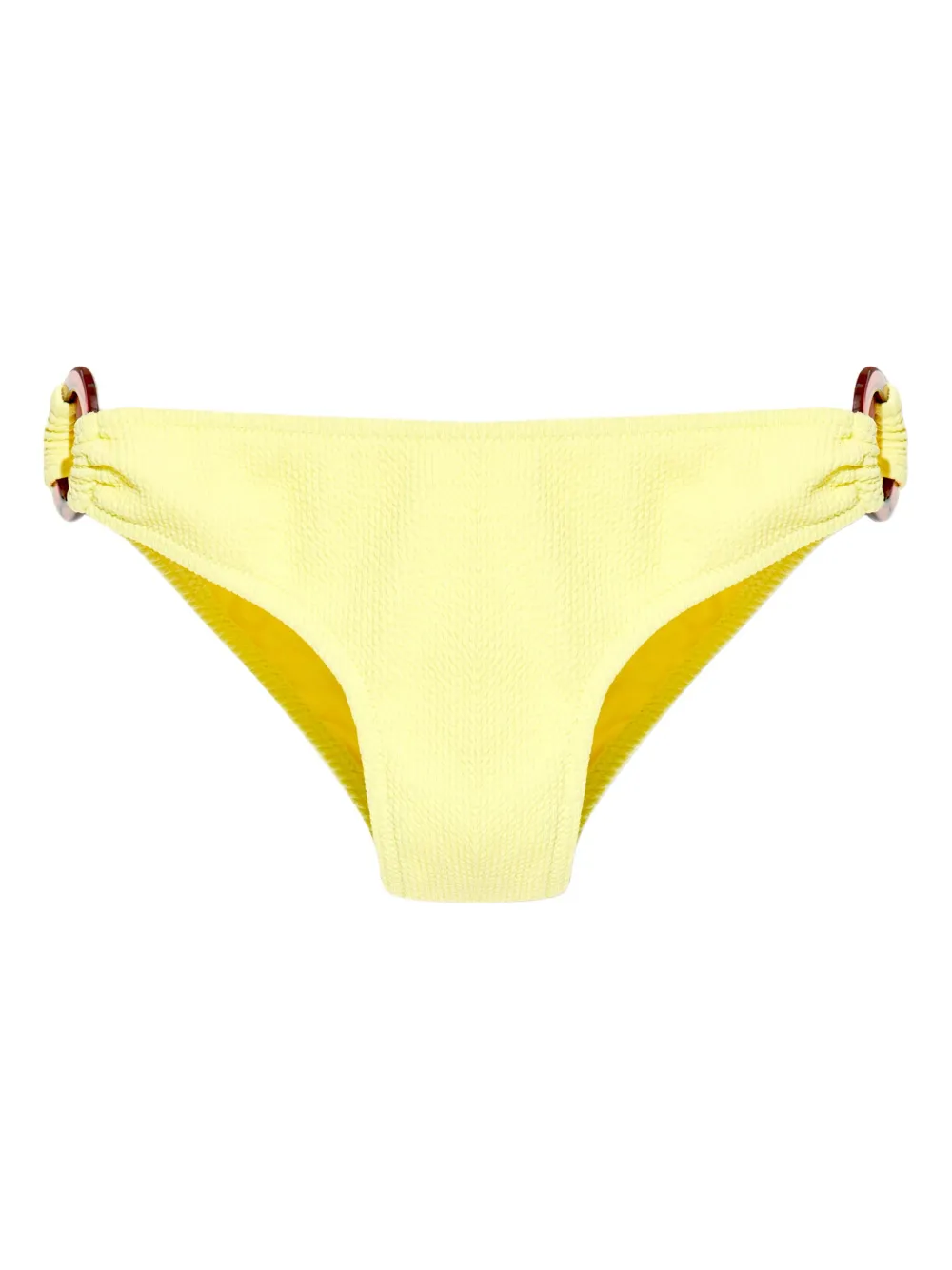 Melissa Odabash Geribbelde bikinislip Geel