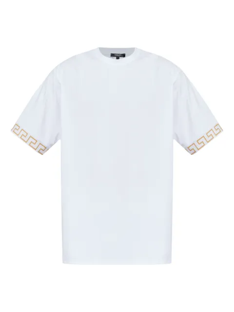 Versace embellished-cuffs T-shirt