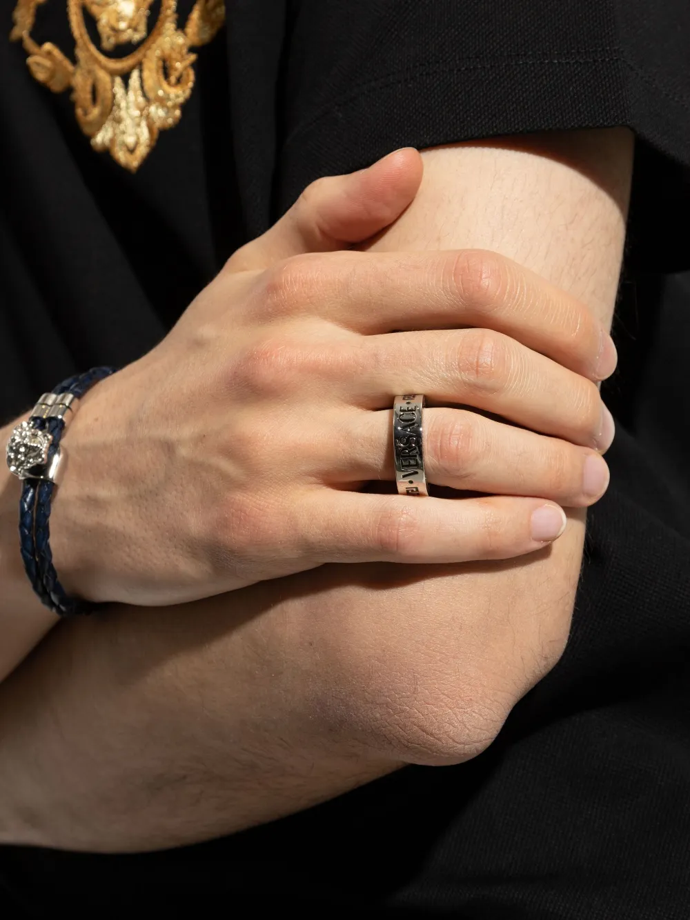 Versace logo-engraved ring | Image 2