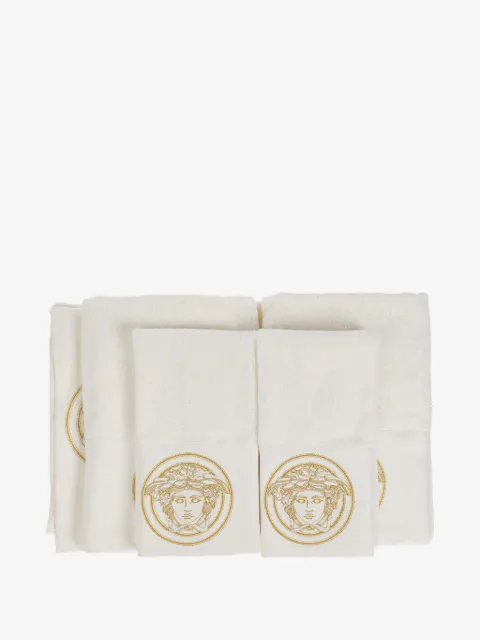 Versace set de cinco toallas Medusa