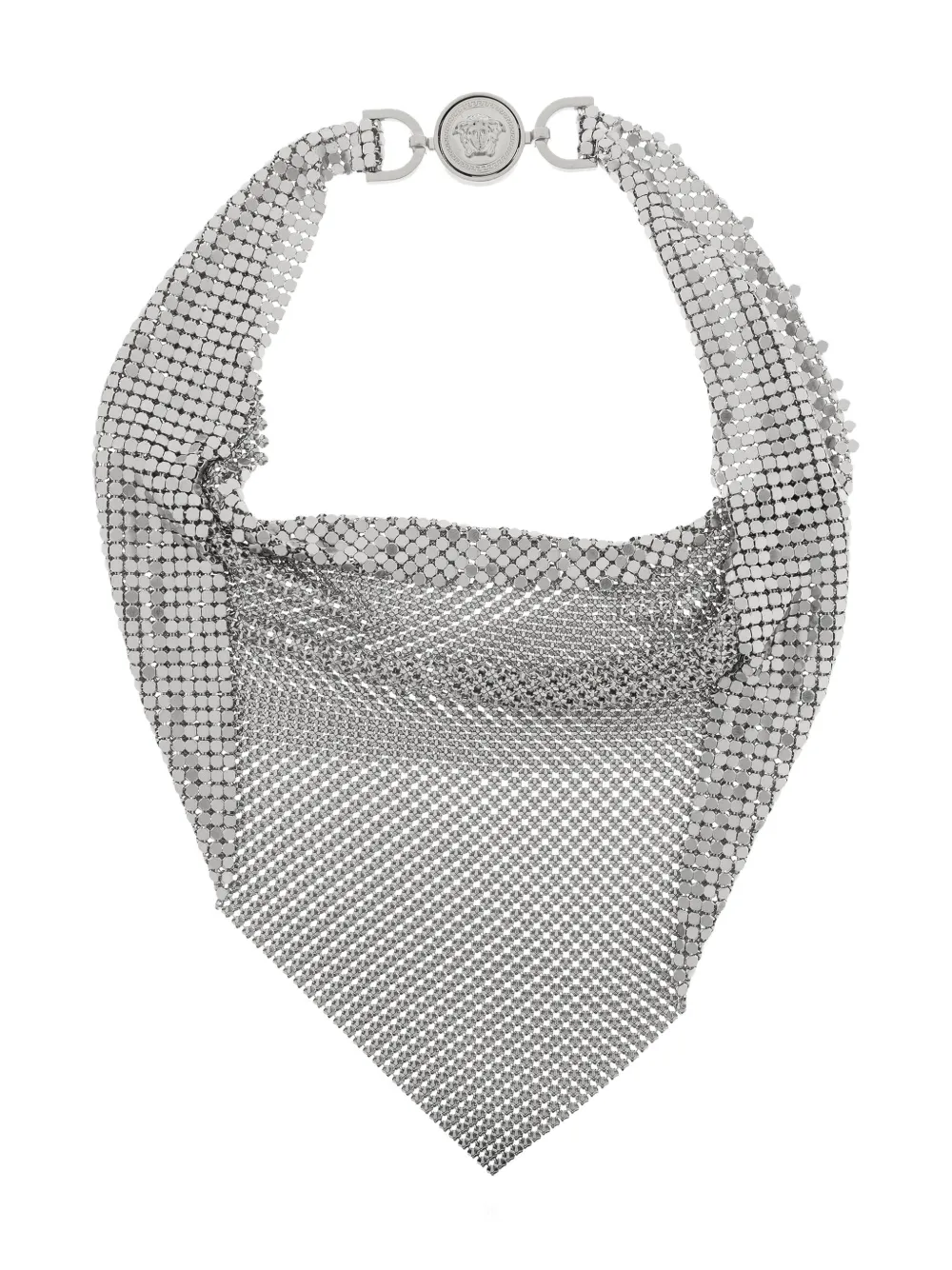 Versace Medusa chainmail necklace - Zilver