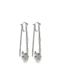 Versace safety pin earrings - Silver