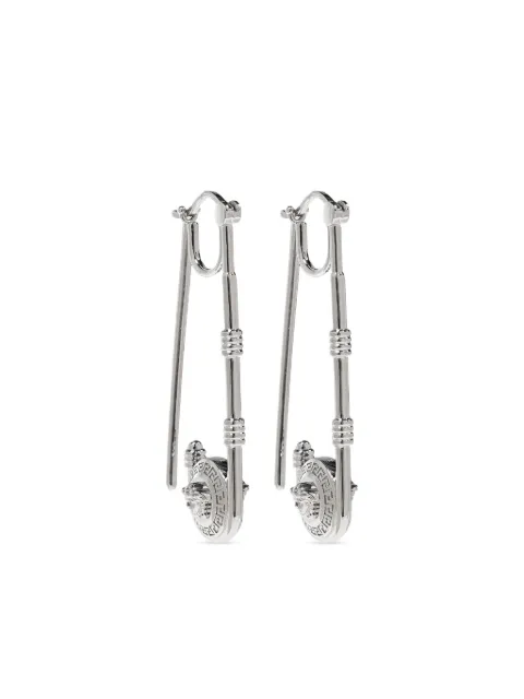Versace safety pin earrings