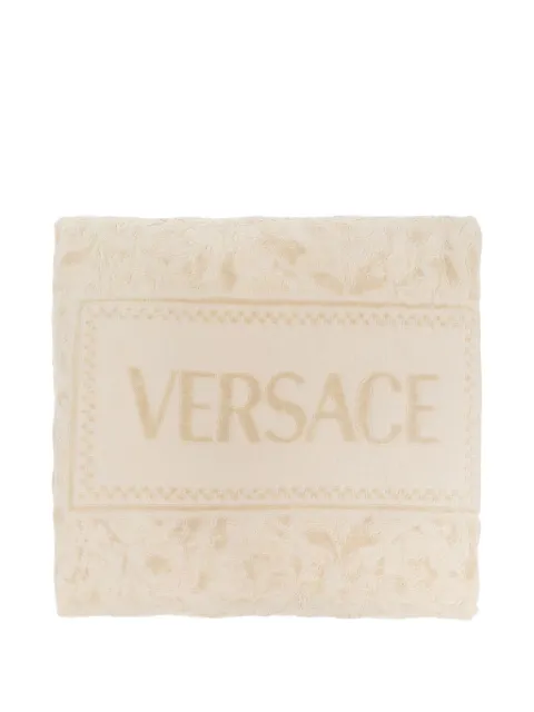 Versace logo-jacquard bath mat