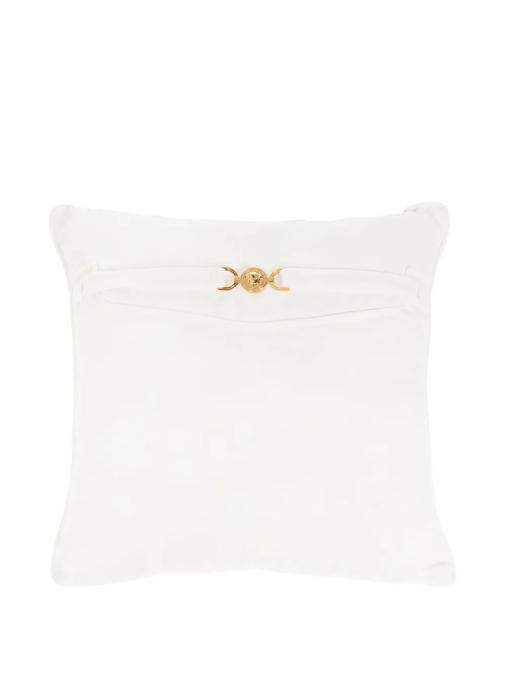 Versace メドゥーサ クッション 45cm x 45cm - ホワイト Versace メドゥーサ クッション 45cm x 45cm - ホワイト