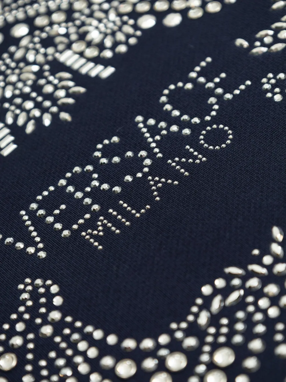 Versace Kids Jurk met logo van studs Blauw