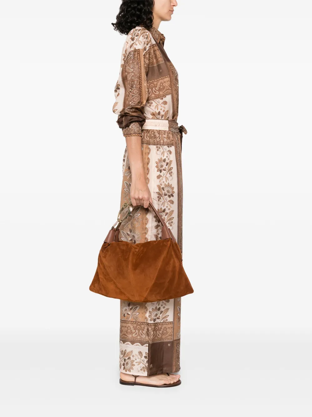 ZIMMERMANN small Hobo shoulder bag - Bruin