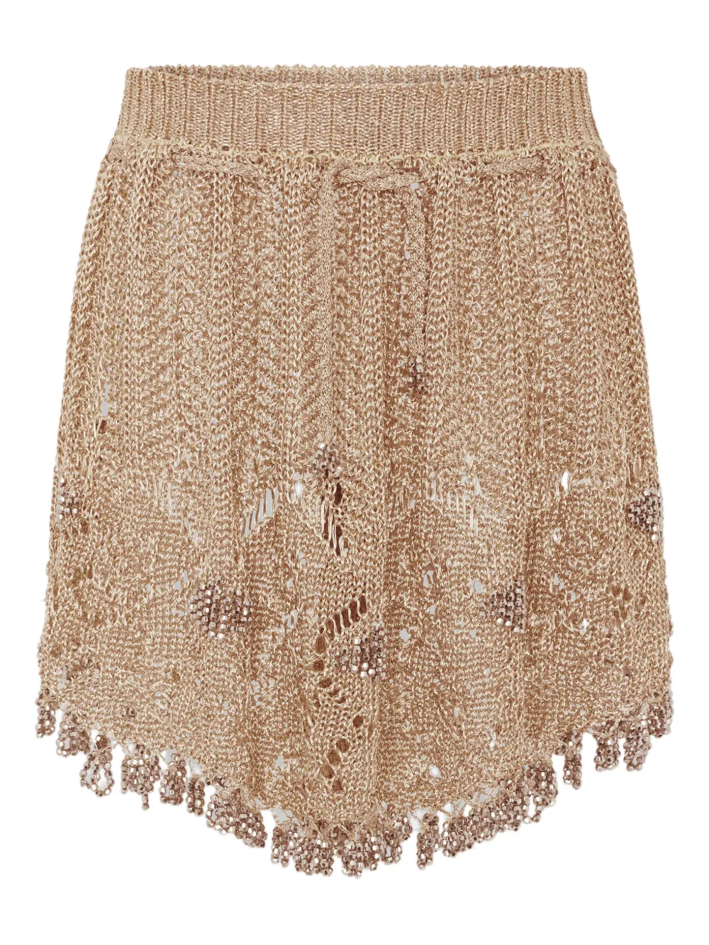 Rabanne Gehaakte rok Beige