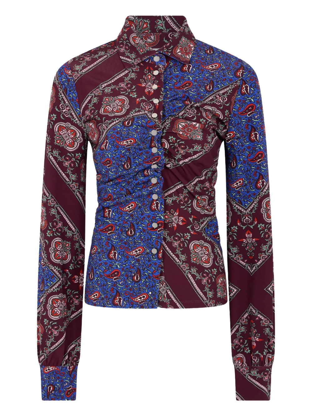 paisley-print shirt