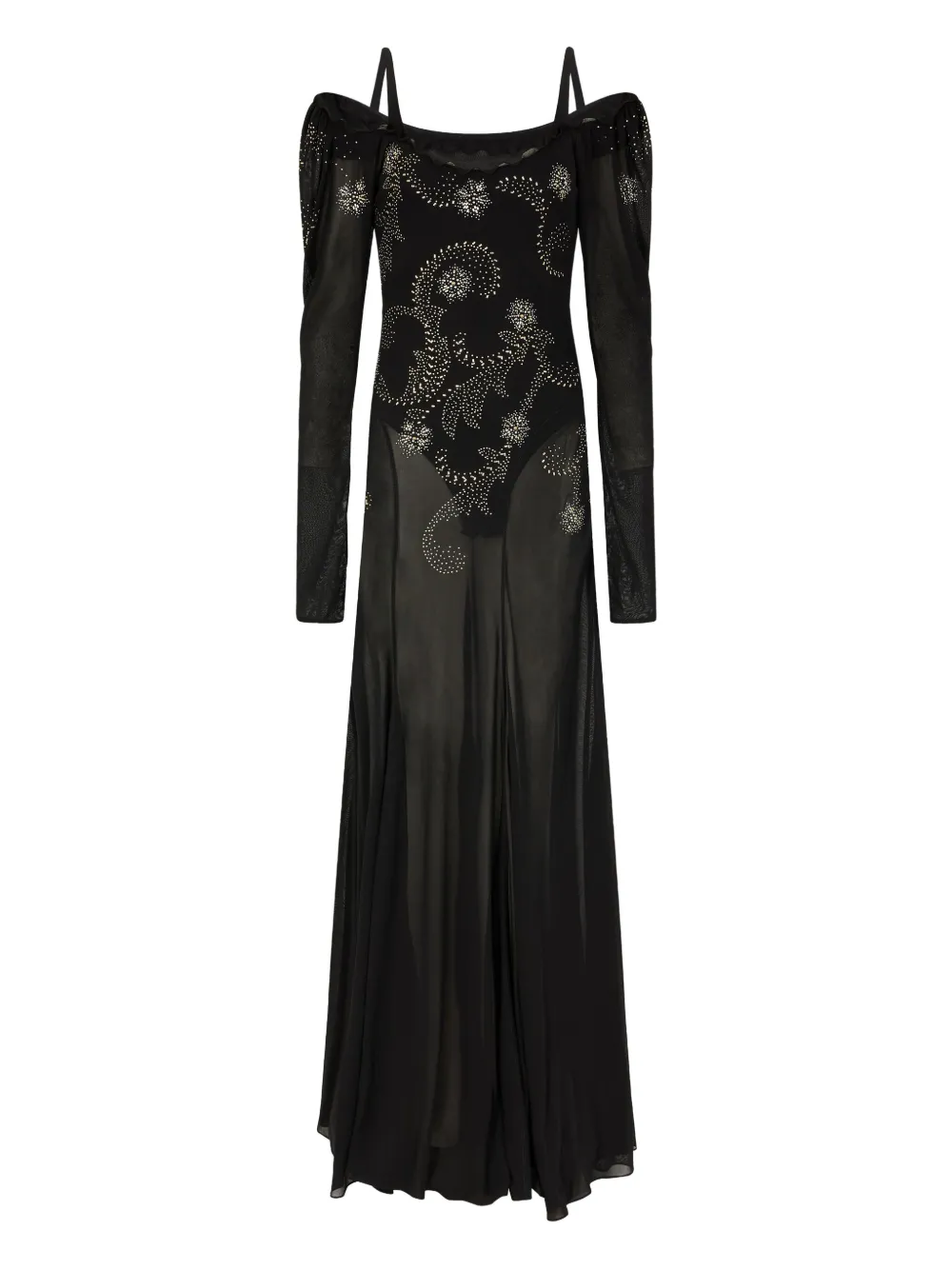 Rabanne jersey maxi dress | Black | Image 1