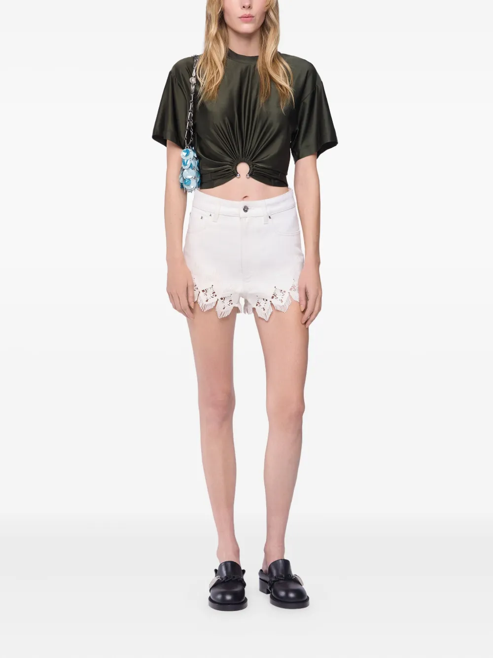 RABANNE CROPPED T-SHIRT