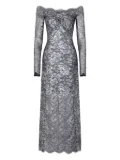 Rabanne laced maxi dress - Silver