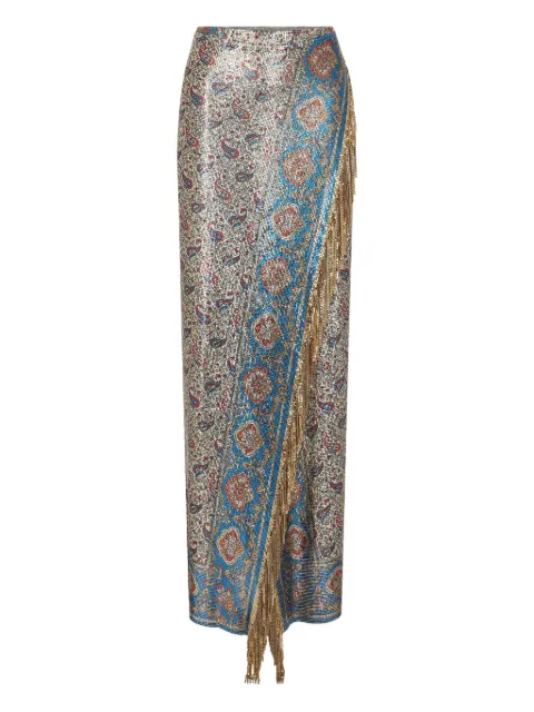 Rabanne fringe-embellished maxi skirt