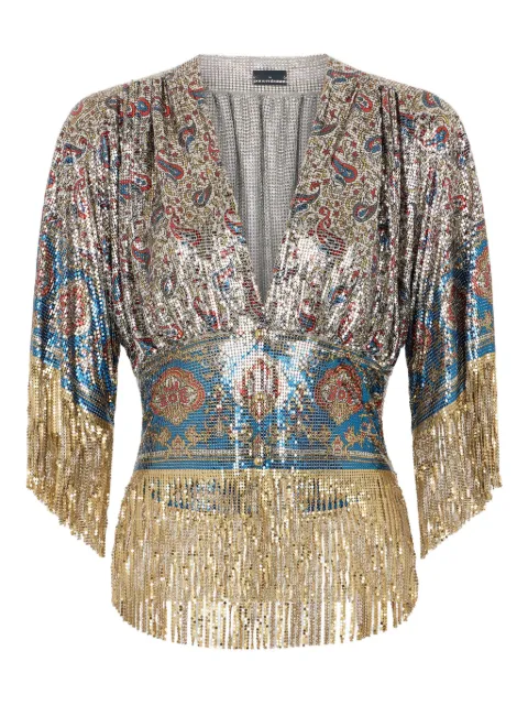 Rabanne sequin-embellished top
