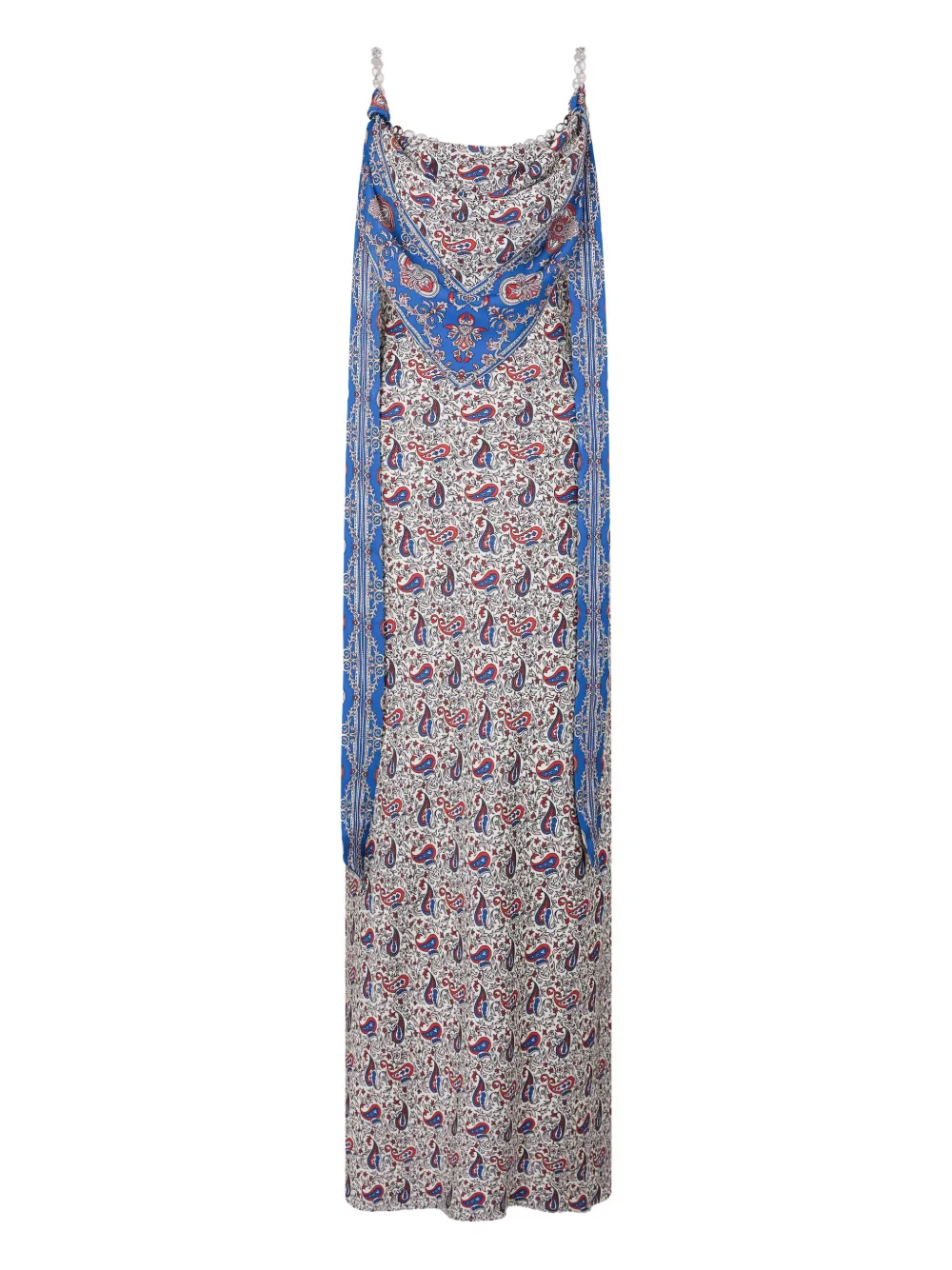 paisley-print maxi dress