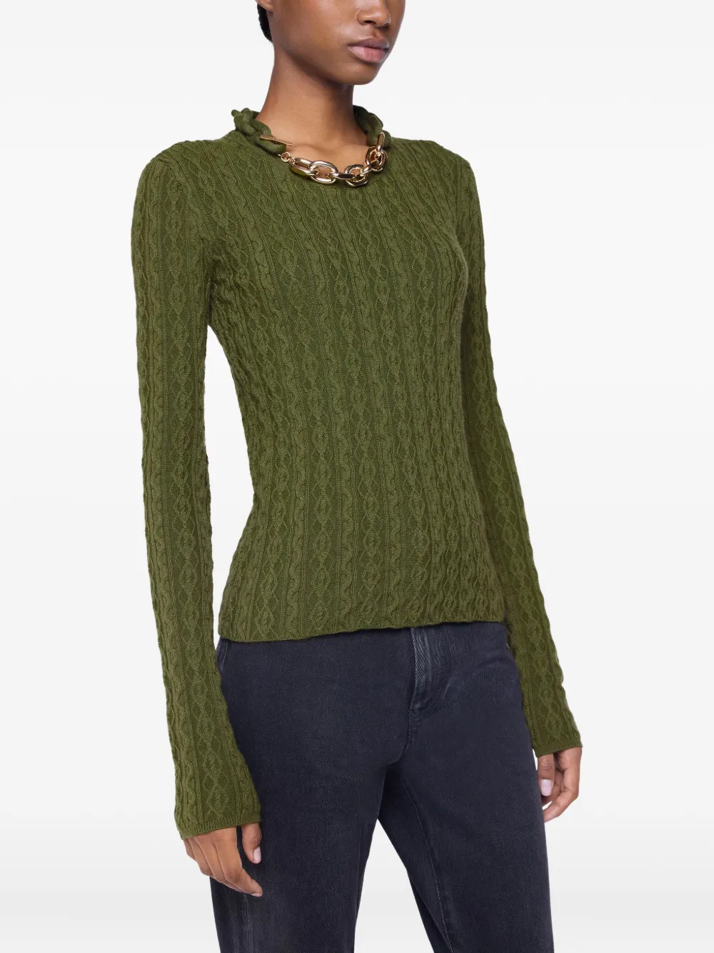 cable-knit top