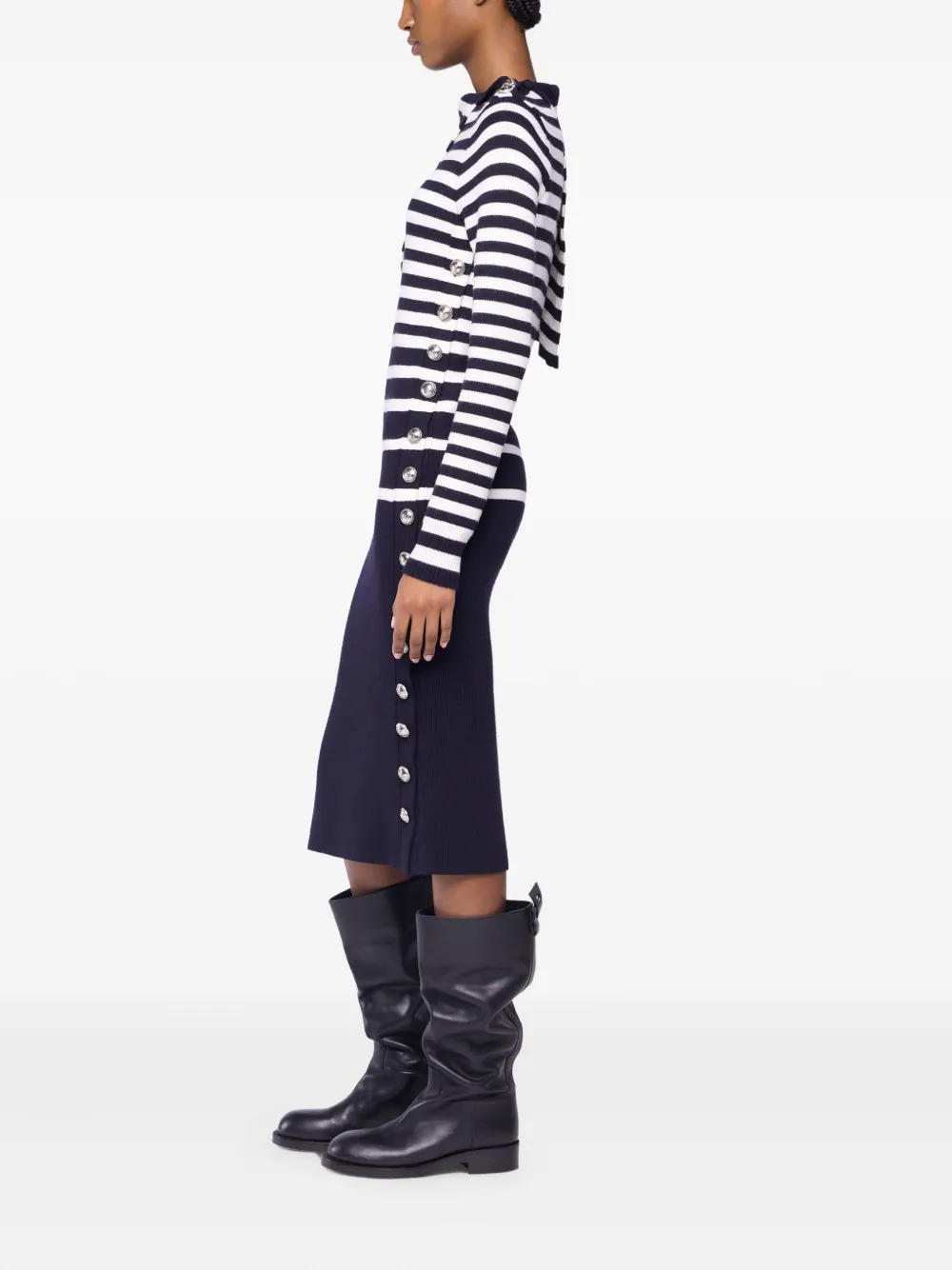 RABANNE WOOL MIDI DRESS