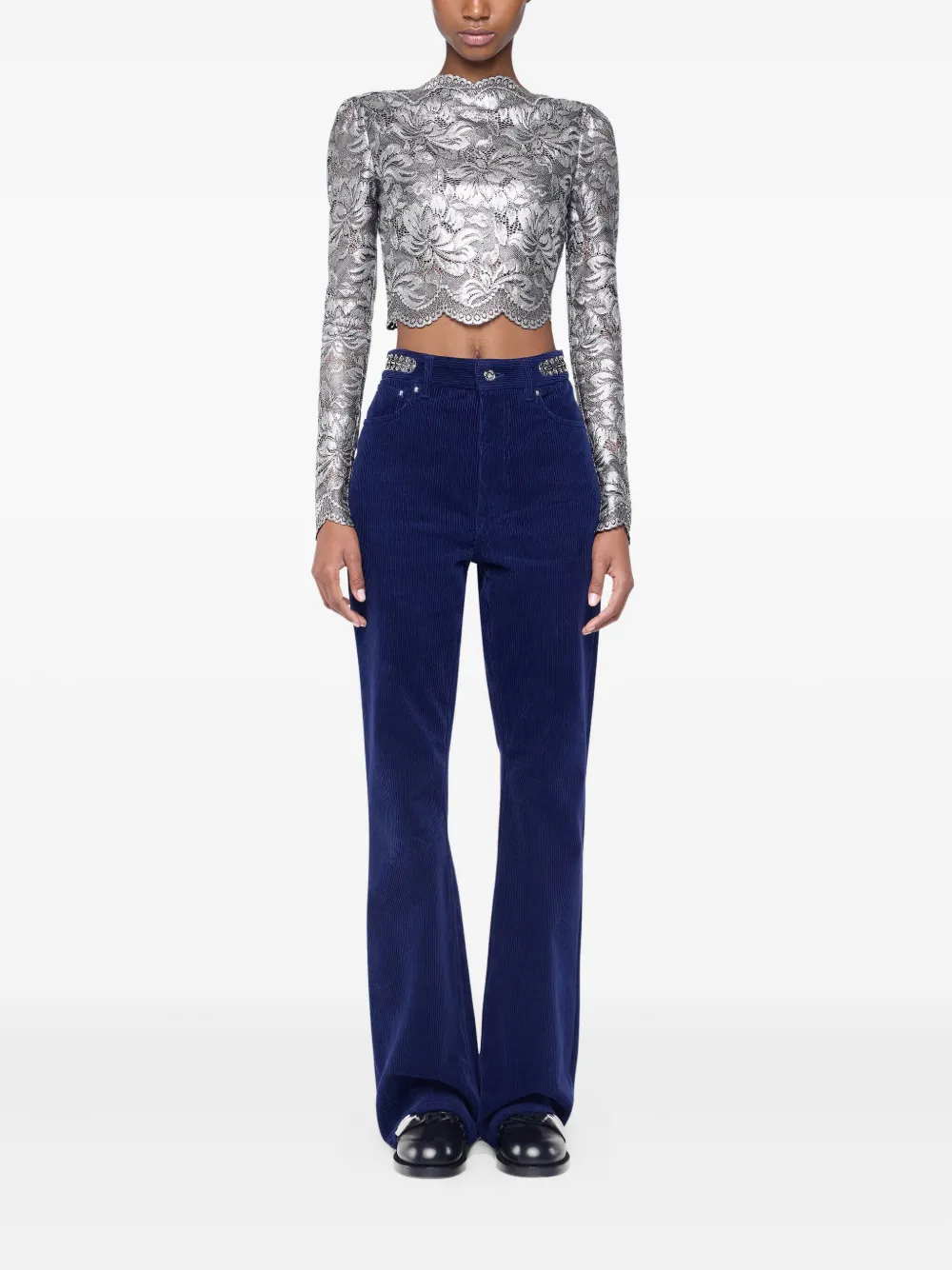 Rabanne velvet trousers | High Waisted Pants | Image 2