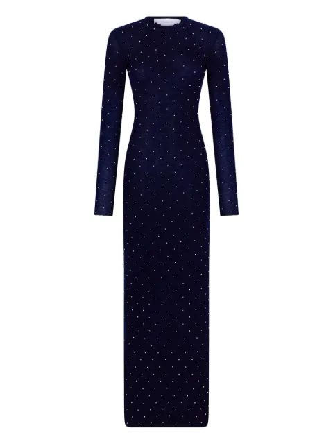 Rabanne beaded long-sleeve gown
