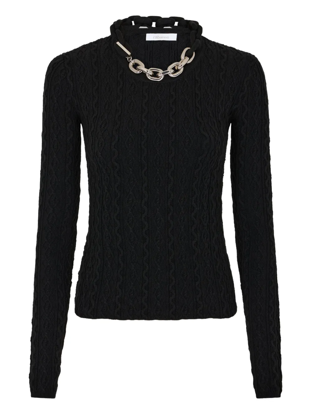 Rabanne Trui met kettingdetail Zwart