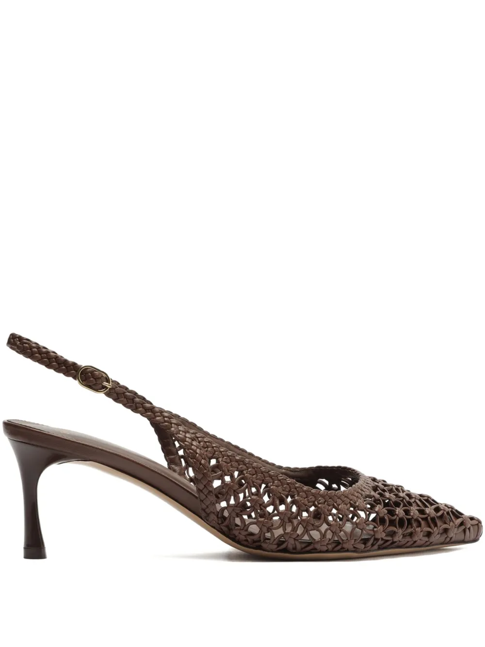 Alexandre Birman 60mm Jane Tresse Pumps In Brown