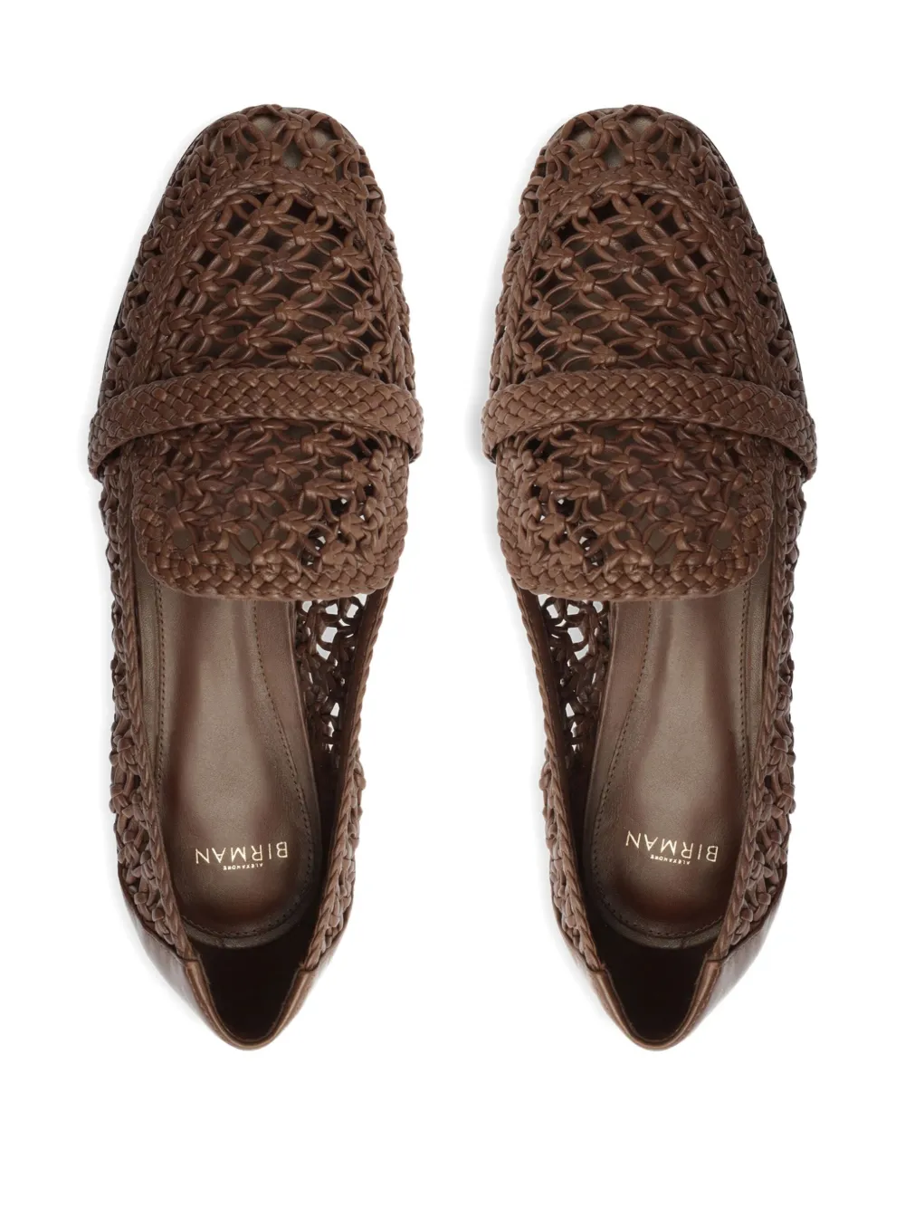 Alexandre Birman Jane Woven Leather Loafers In Multi