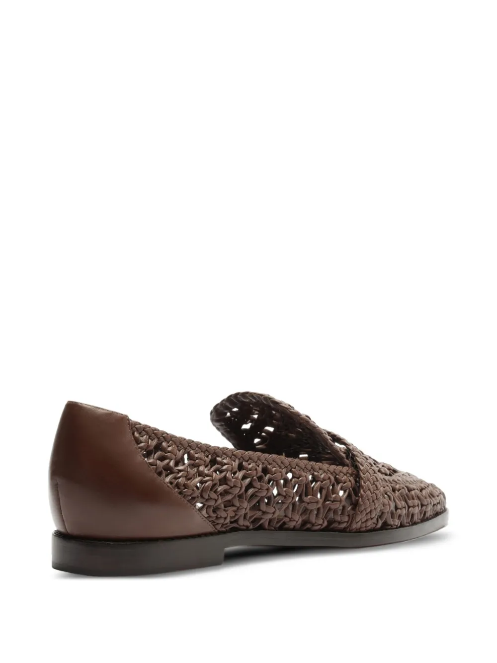 Alexandre Birman Jane Woven Leather Loafers In Multi