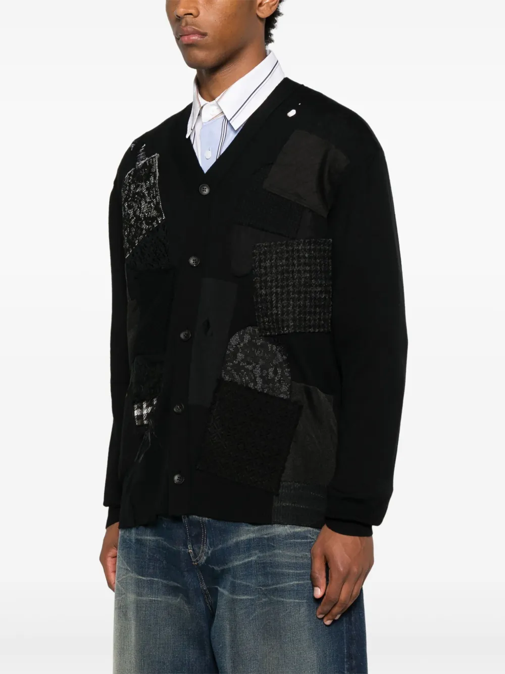 Junya Watanabe MAN Vest met vlakken Zwart