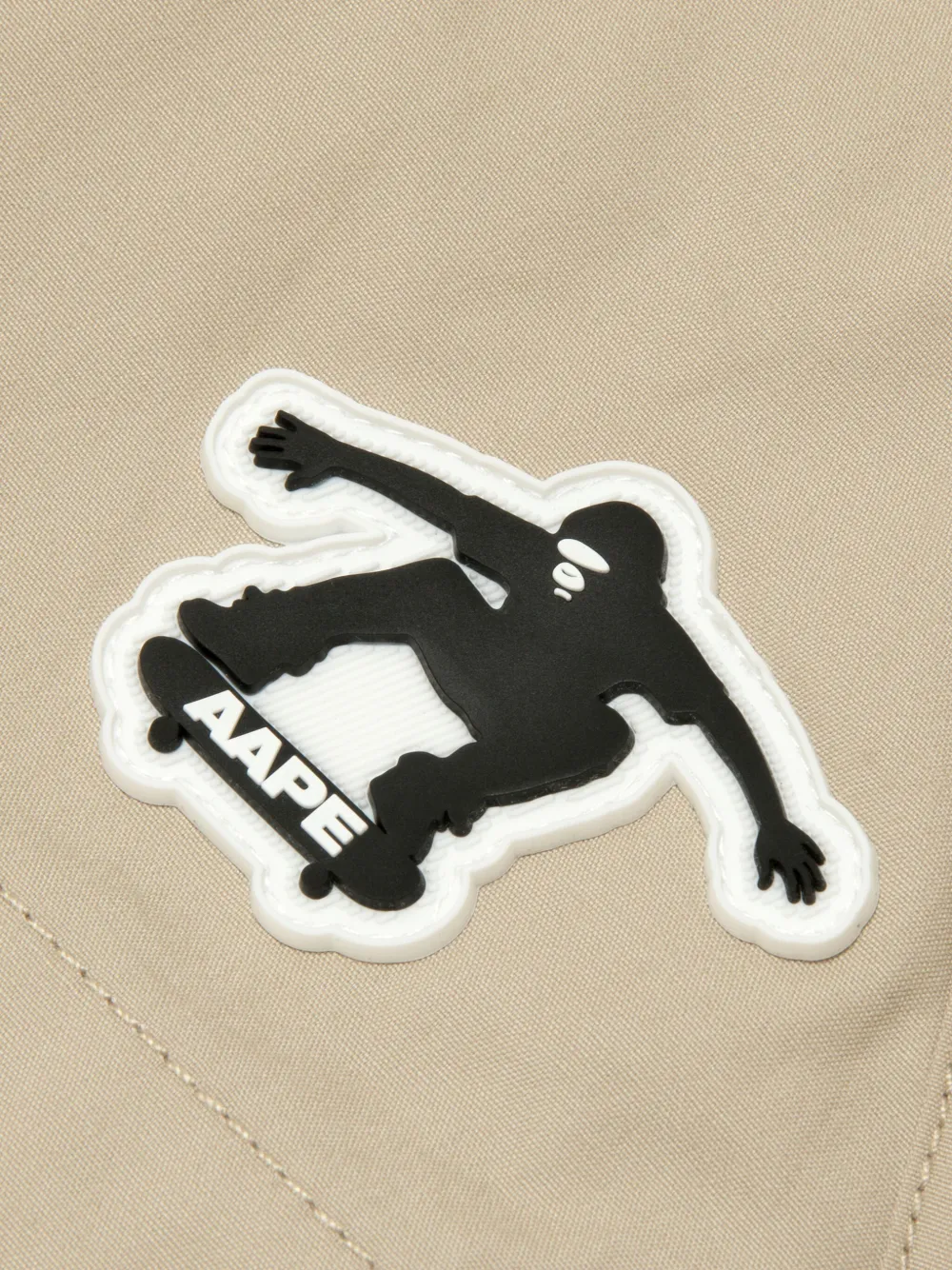 AAPE BY *A BATHING APE Cargo shorts met logopatch Beige