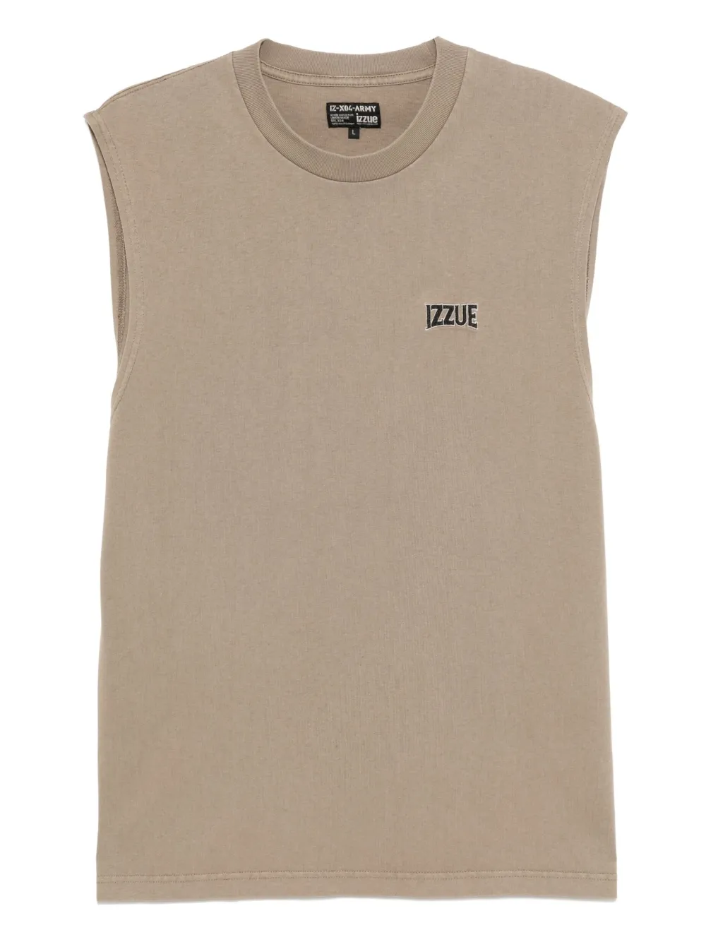 izzue randig väst med broderad logotyp | neutral | Image 1