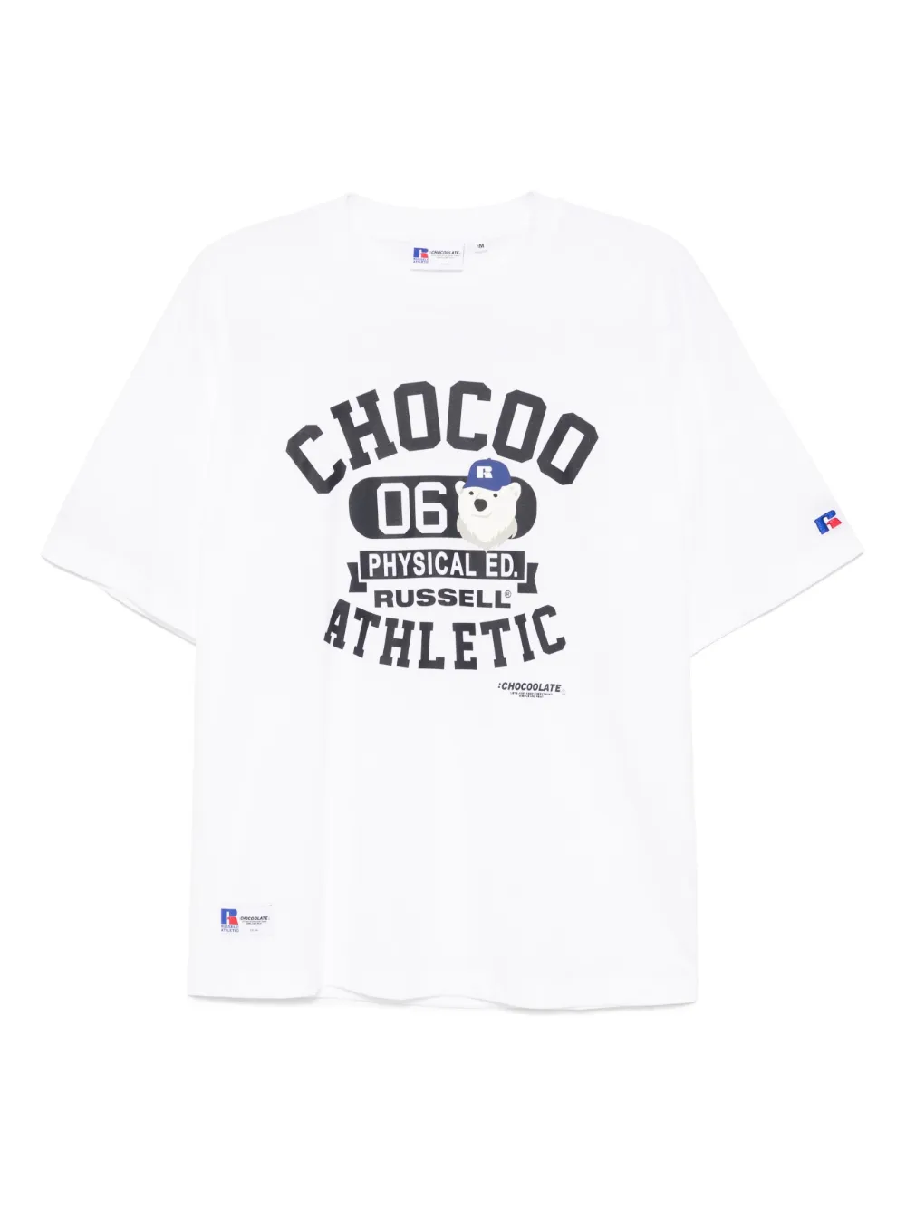 CHOCOOLATE x Russell Athletic logo-print T-shirt | White | Image 1
