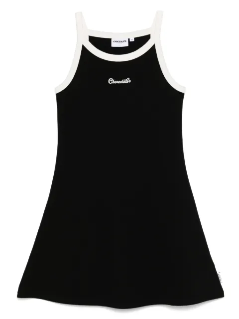 CHOCOOLATE vestido con logo bordado