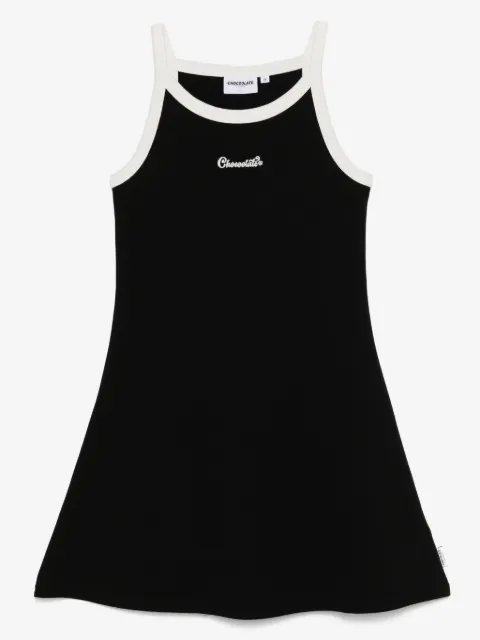 CHOCOOLATE logo mini dress