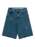 AAPE BY *A BATHING APE® frayed denim shorts - Blue