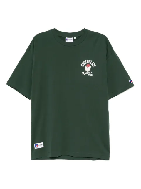 CHOCOOLATE x Russell Athletic logo印花T恤