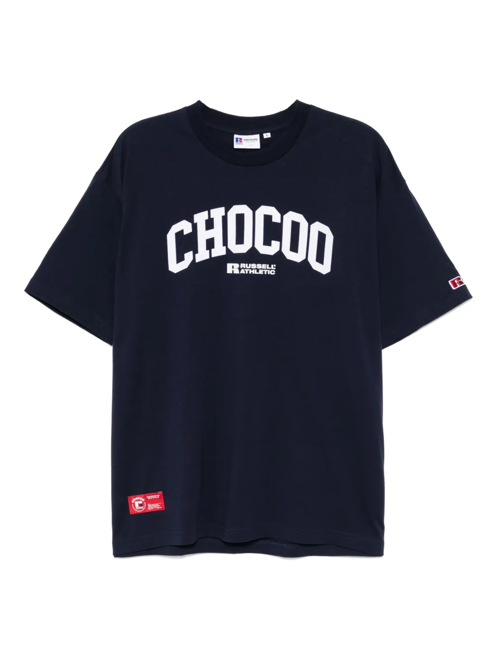 CHOCOOLATE x Russell Athletic logo-print T-shirt | Blue | Image 1