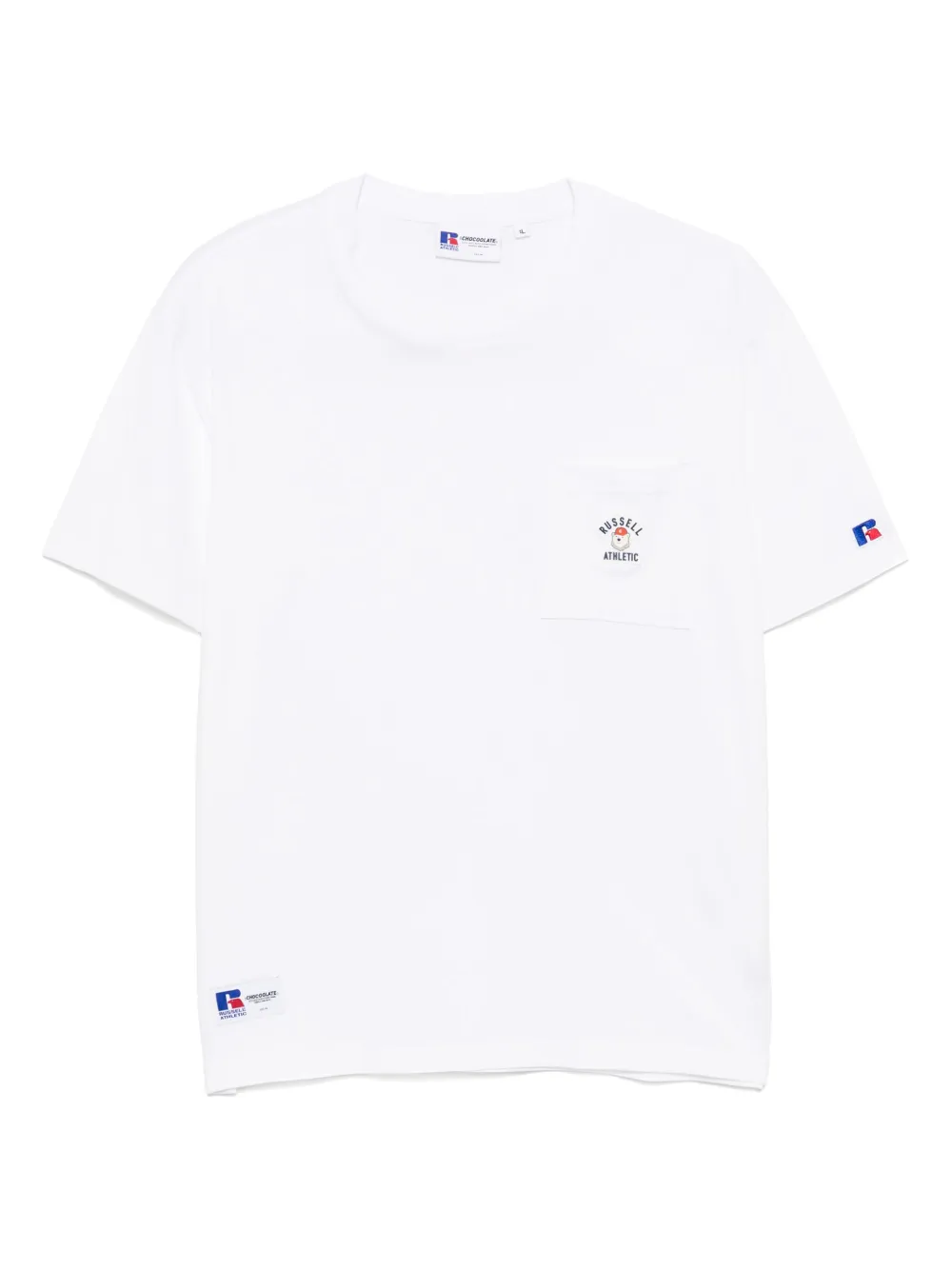 CHOCOOLATE T-shirt met zak Wit