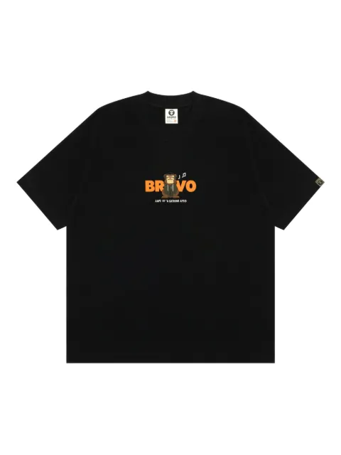 AAPE BY *A BATHING APE® T-shirt met logopatroon