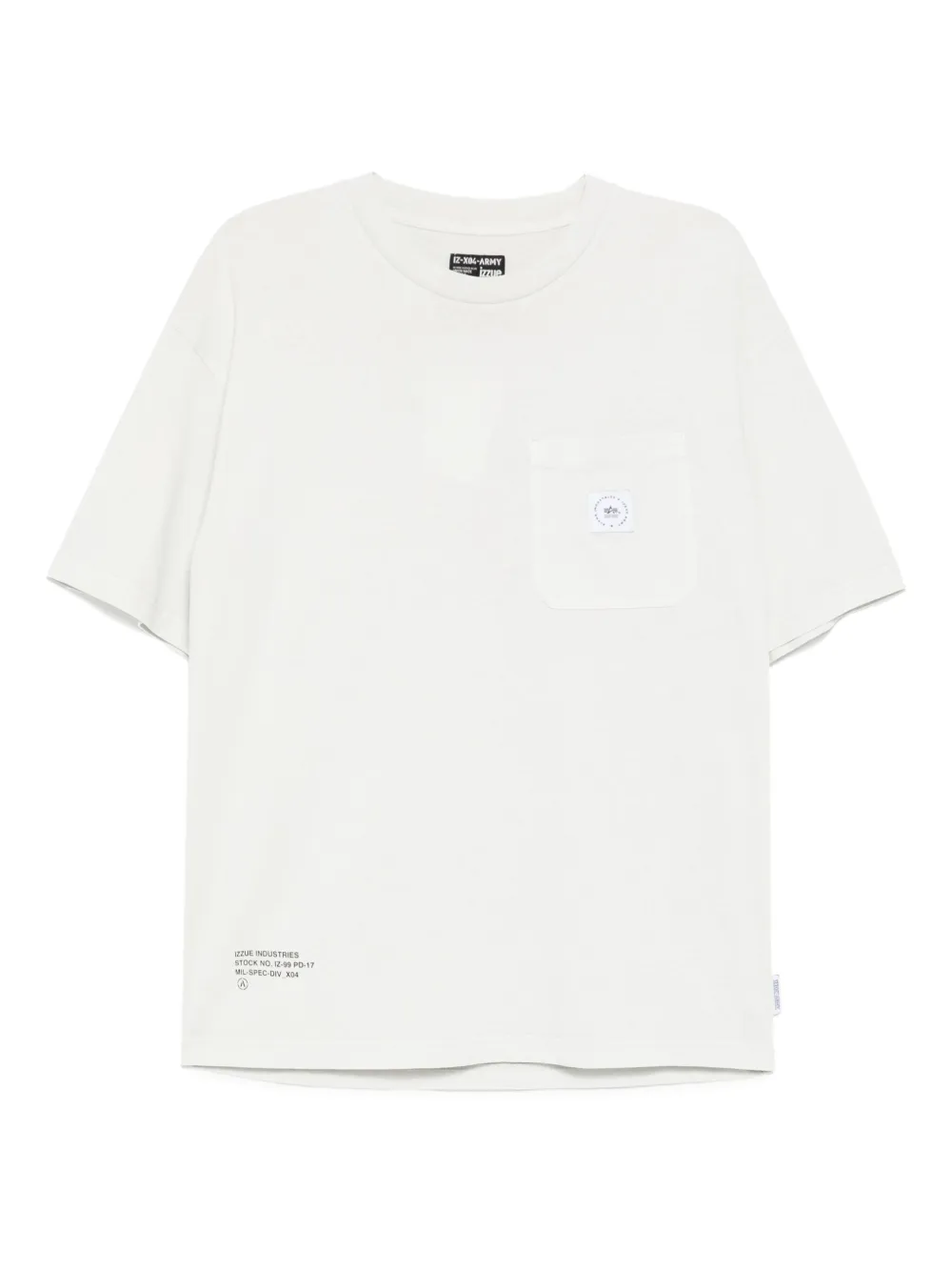 Izzue T-shirt met logopatch Wit