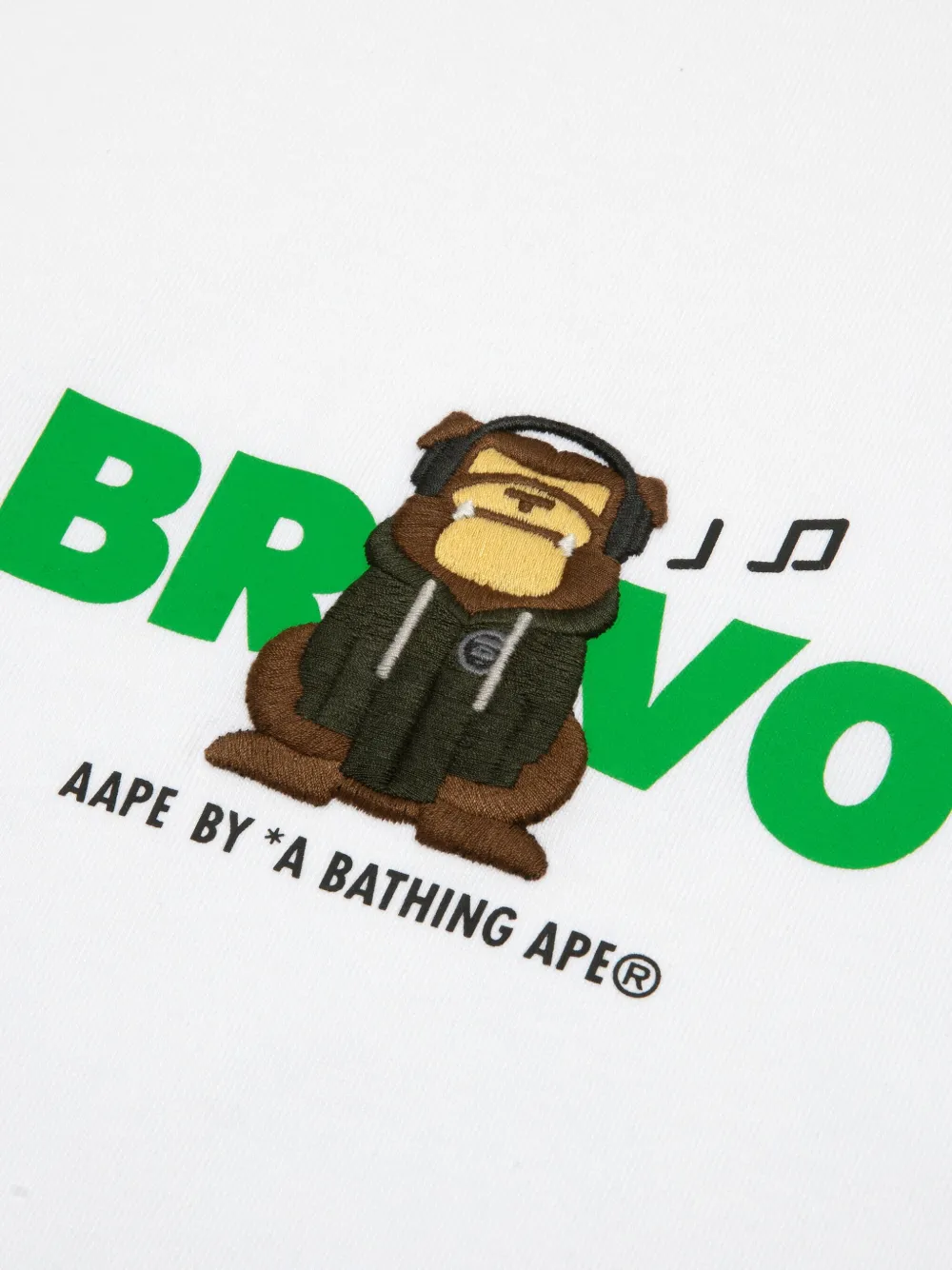 AAPE BY *A BATHING APE Katoenen T-shirt Wit