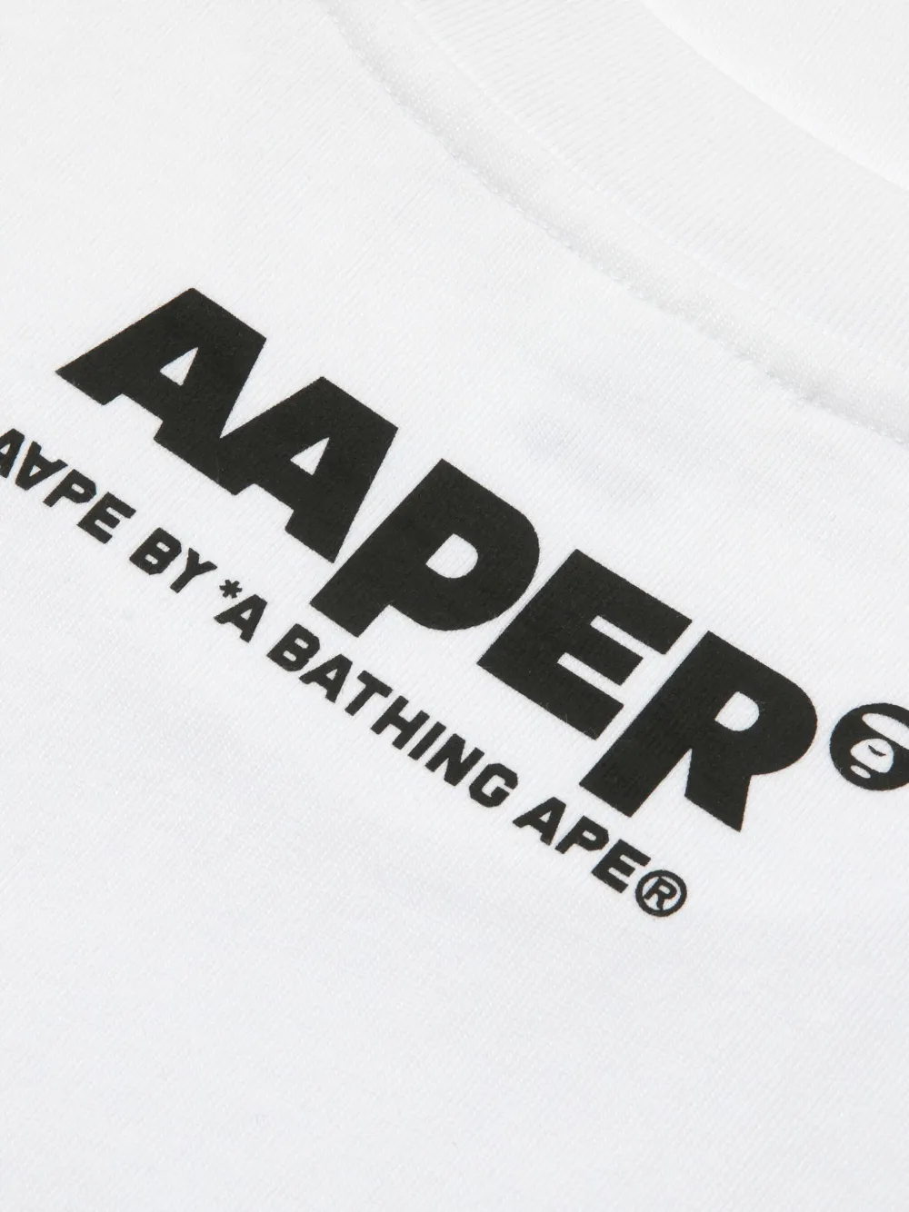 AAPE BY *A BATHING APE Katoenen T-shirt Wit
