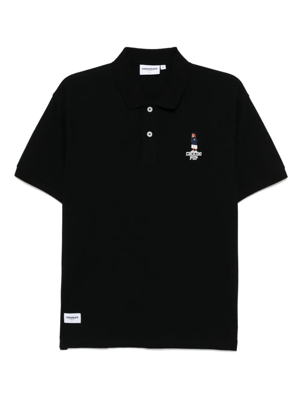 CHOCOOLATE playera tipo polo con logo bordado | negro | Image 1