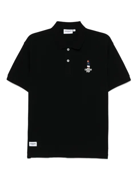 CHOCOOLATE logo-embroidered polo shirt