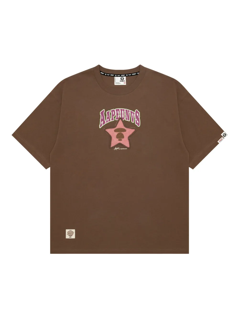 AAPE BY *A BATHING APE® playera de algodón | marrón | Image 1