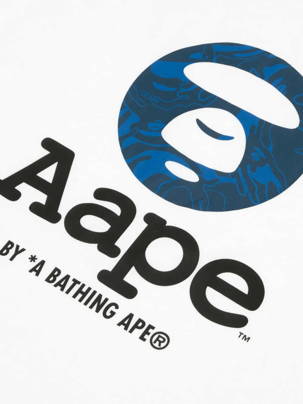 AAPE BY *A BATHING APE Katoenen T-shirt Wit