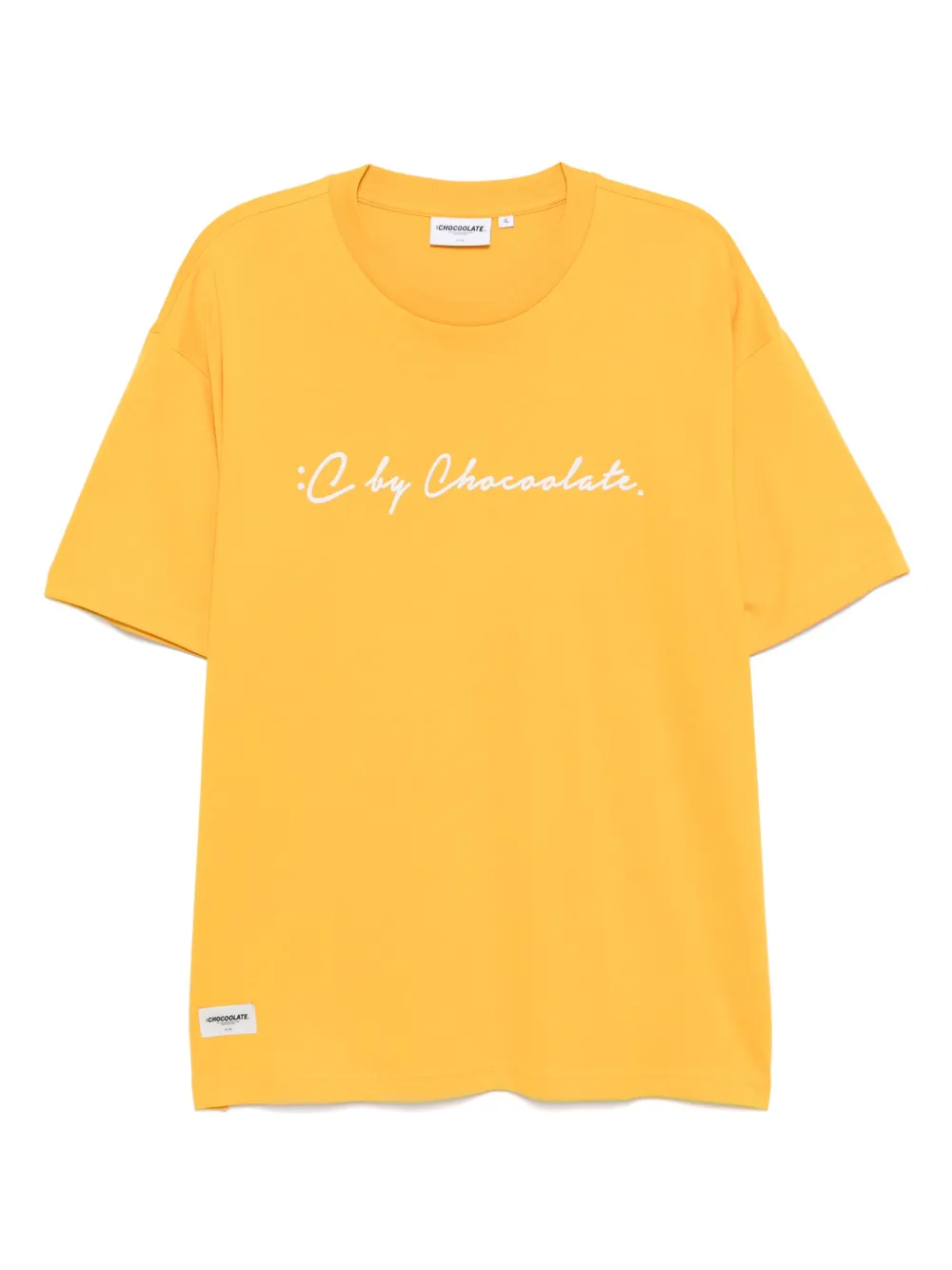 CHOCOOLATE T-shirt met logoprint Geel